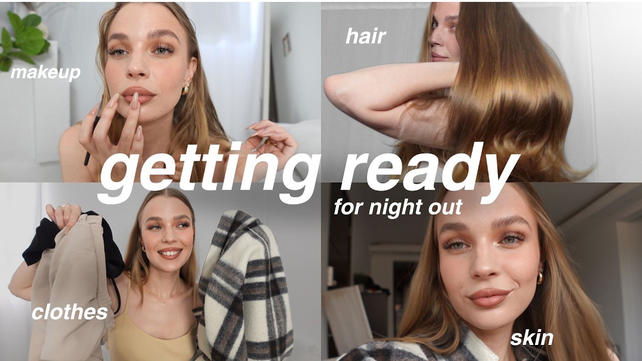morning glow-up routine◽️hair, skin, and makeup