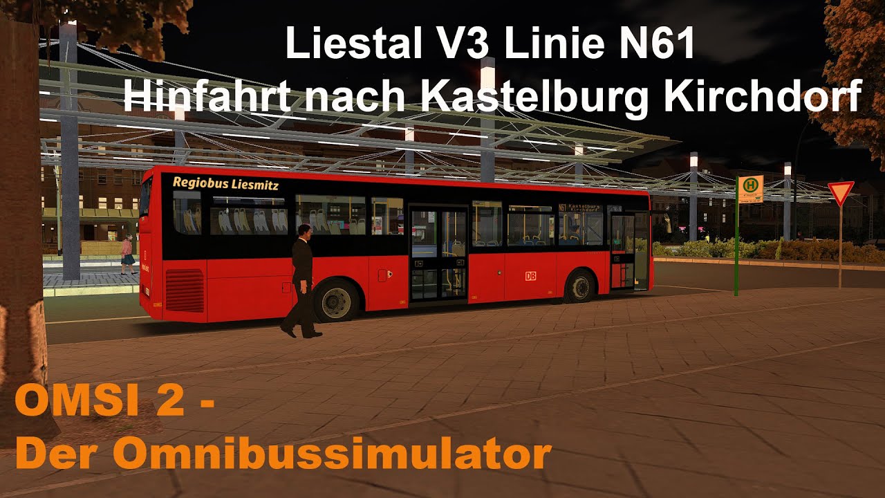 Omsi 2 Liestal V3 Linie N61 Hinfahrt nach Kastelburg Kirchdorf Iveco Crossway LE