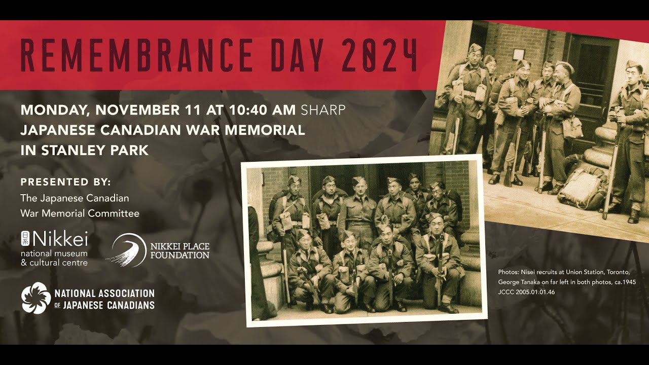 Remembrance Day Ceremony at the Japanese Canadian War Memorial (2024)