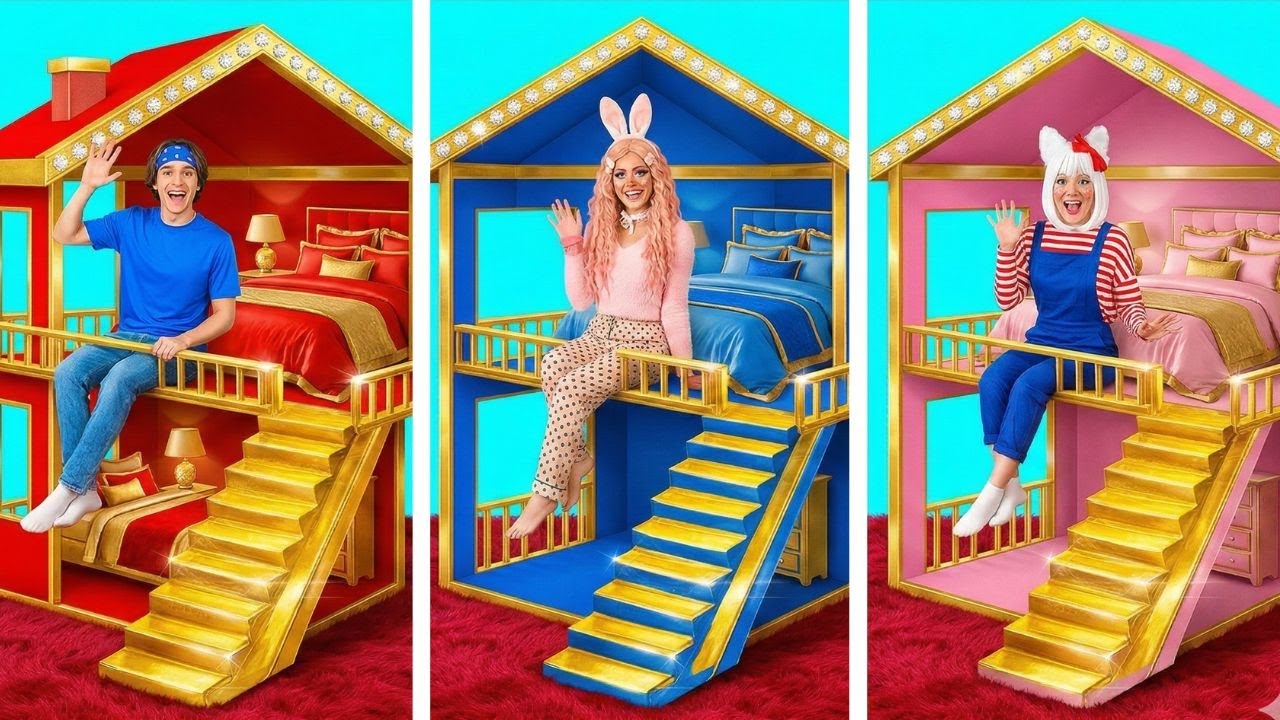 СТИЛЬ Синий vs Красный vs Розовый 💙❤️💖 Трендовые лайфхаки для декора комнаты