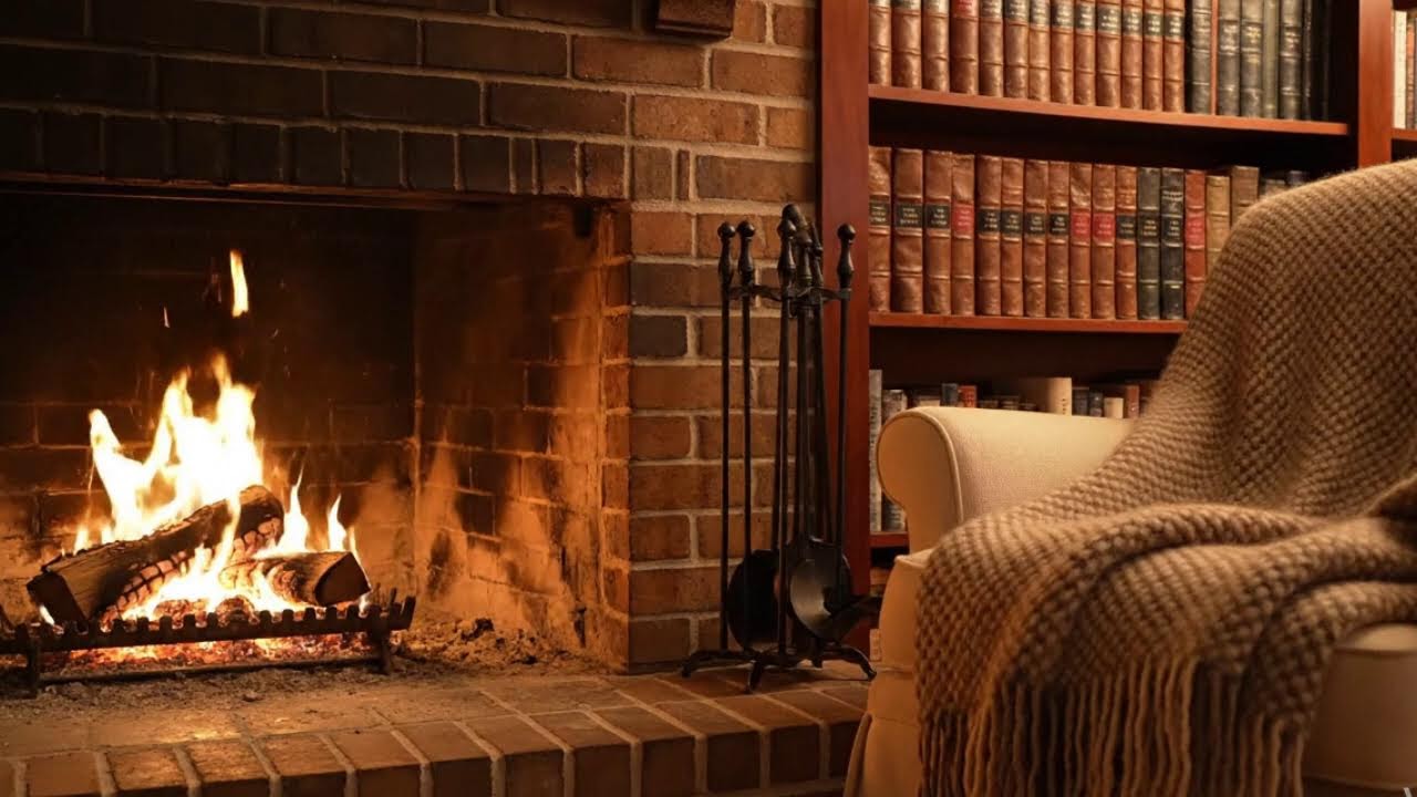 Fireplace Bedroom Night 🔥 Cozy Sleep Ambience (Live) / 寝室暖炉の夜 🔥 睡眠ライブ