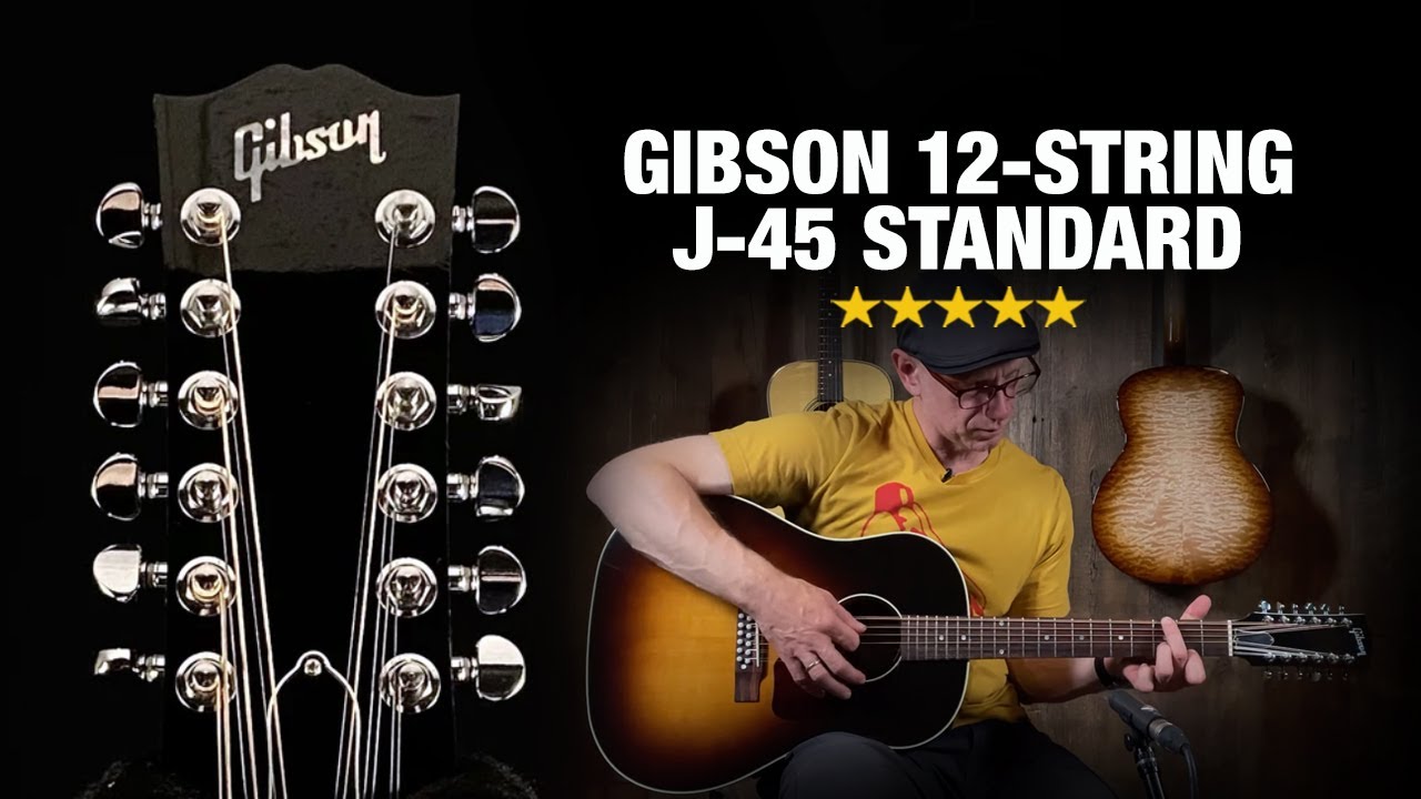 12-струнная акустическая гитара Gibson J-45 Standard