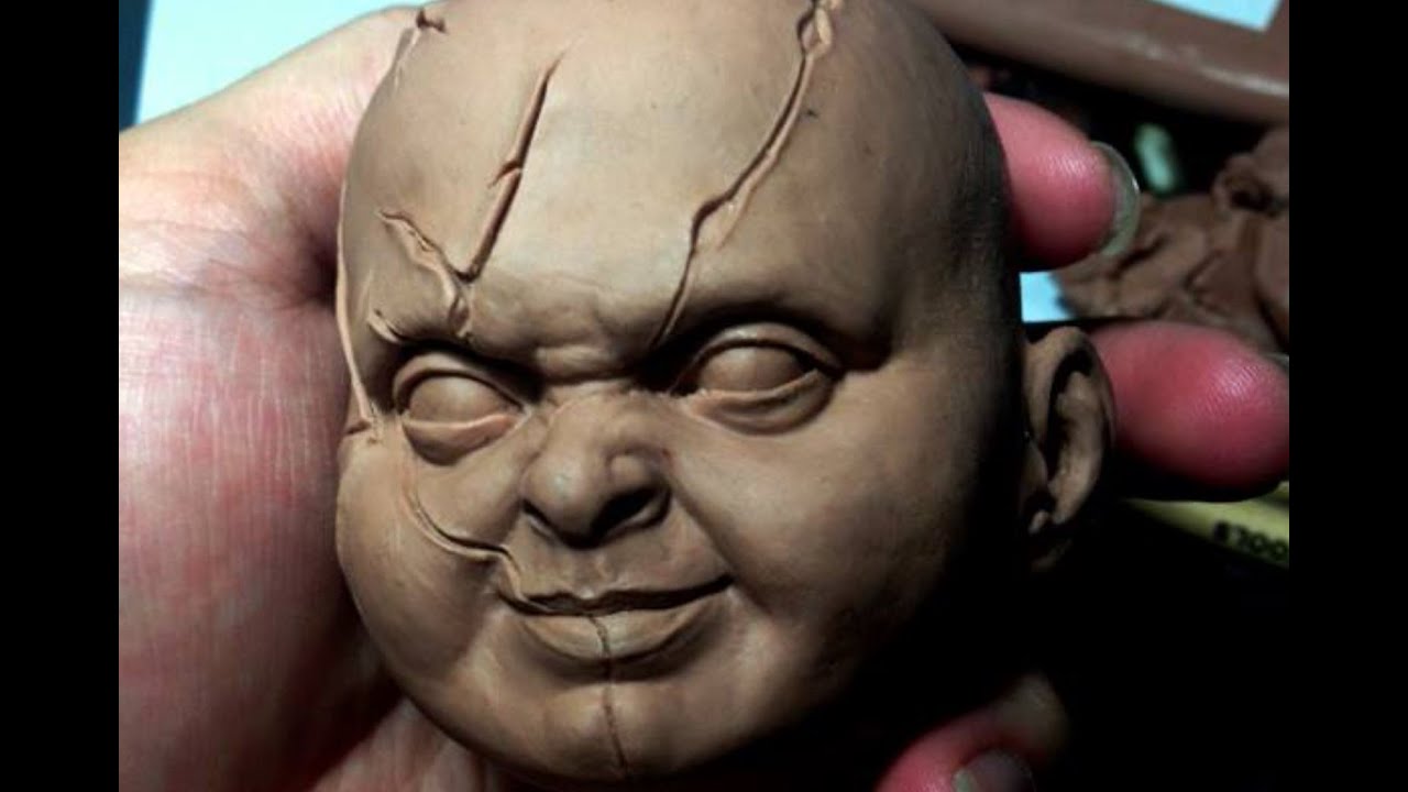 Sculpting Chucky. Part 1  no music
