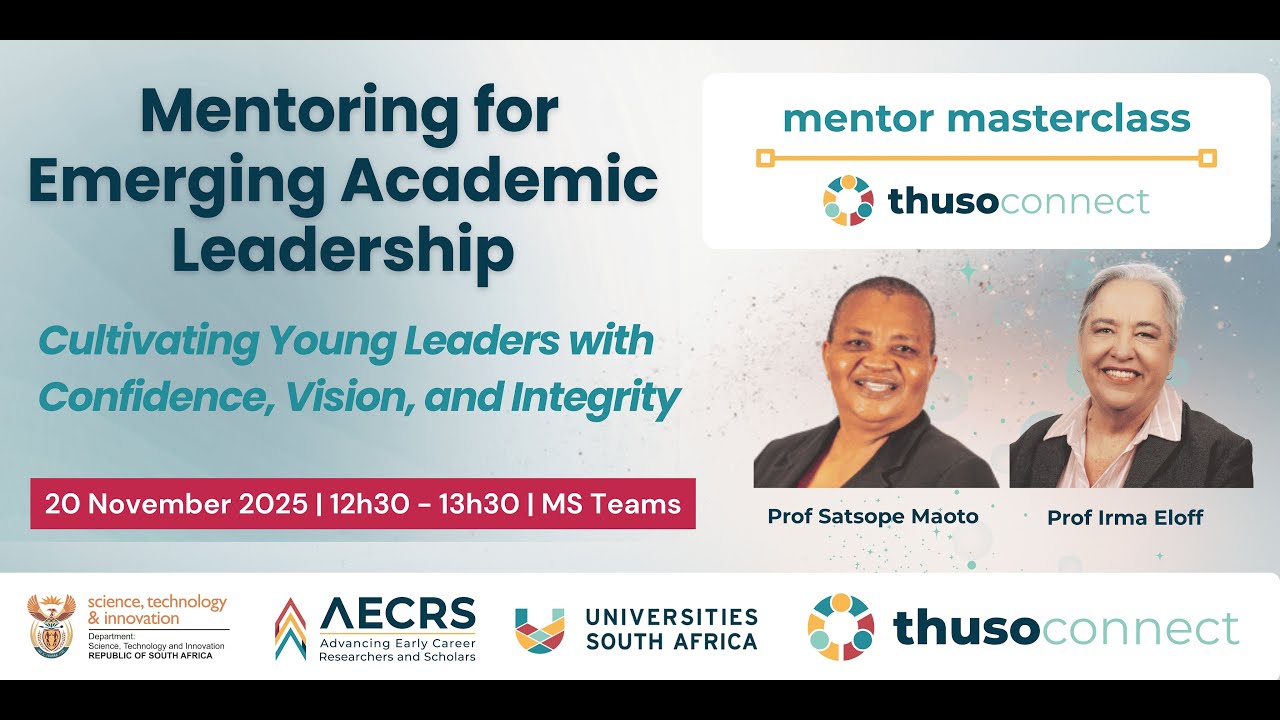 Thuso Connect November Mentor Masterclass | Cultivating Emerging Academic Leaders