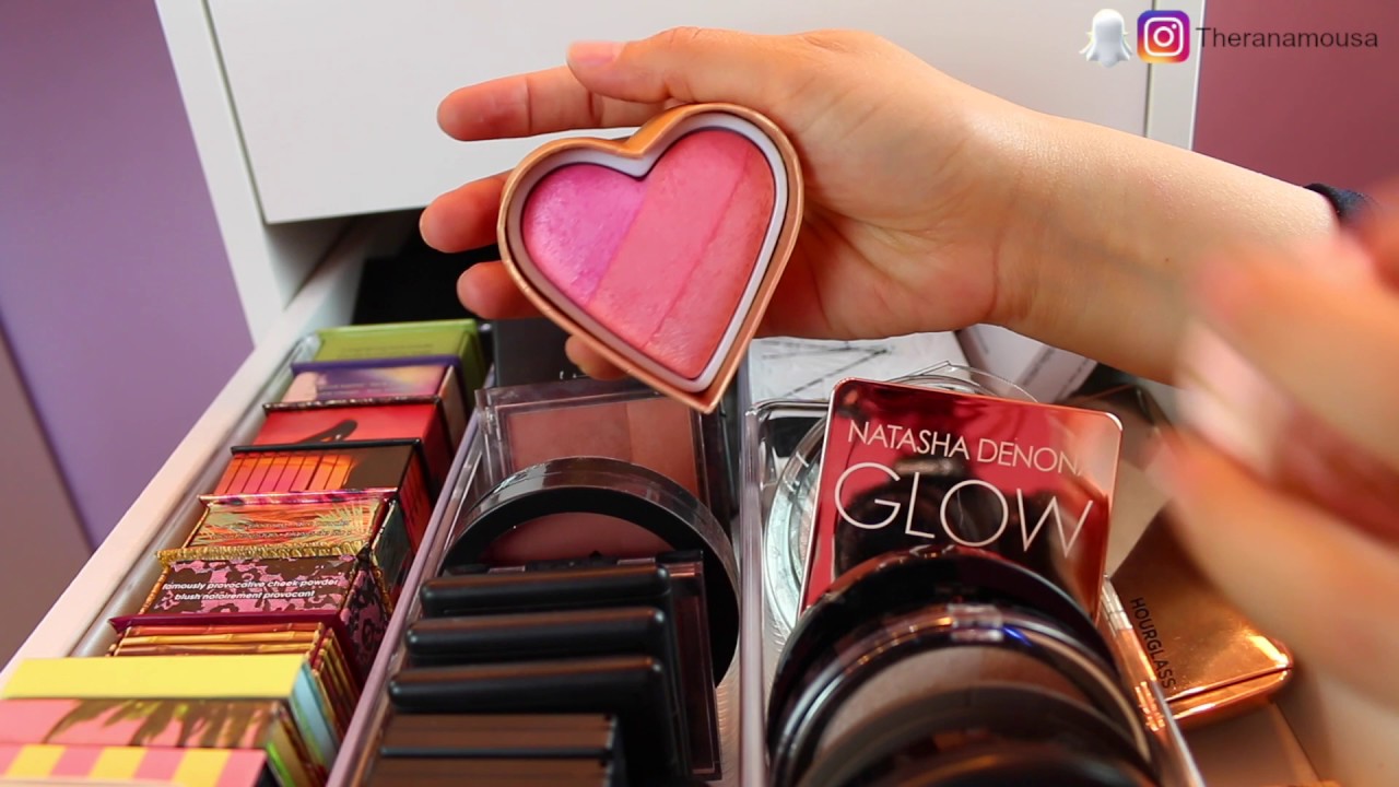 MAKEUP COLLECTION + ORGANISATION كولكشن مكياجي وكيف ارتب مكياجي