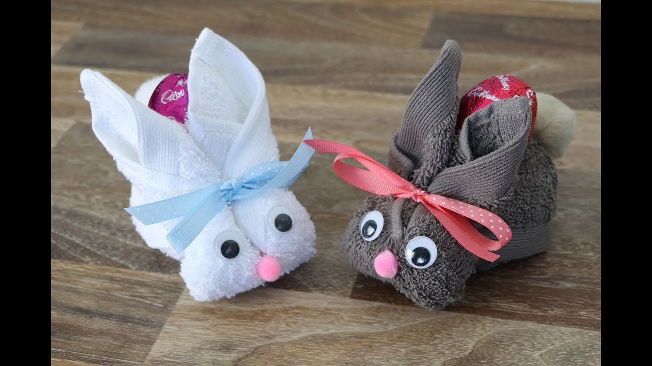 Washcloth bunnies