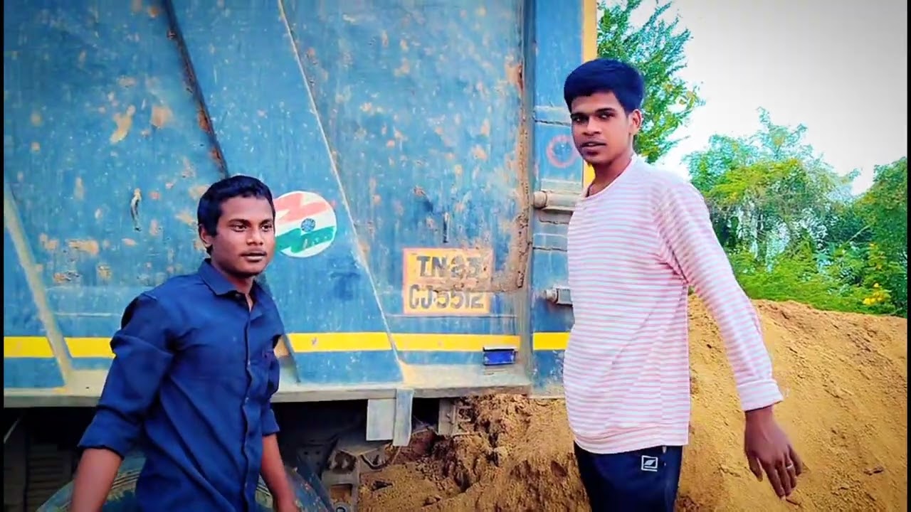 #sakthivel நண்பா கிரவல் மண் லோடு ஏத்திட்டு வந்தேன் வண்டி மாட்டிகிச்சு 😌😏