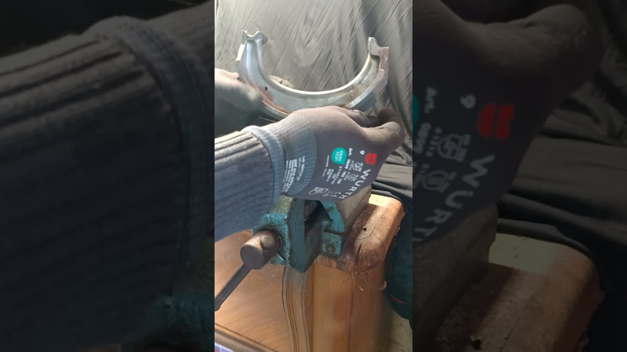 BMW R69S Bremsbeläge nieten TEIL 4