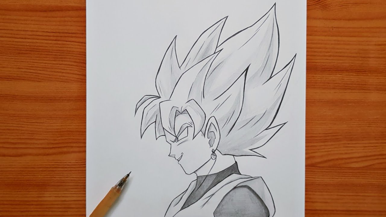 How to draw Goku | Goku Black Super Saiyan step by step | easy tutorial
