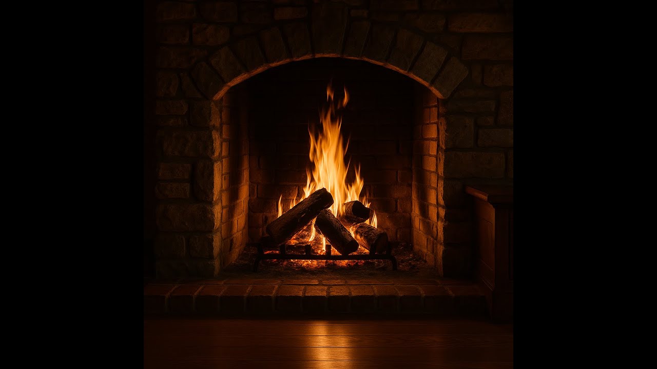 Fireplace Ambience (4 Hours) — Crackling Fire, Sleep & Relax