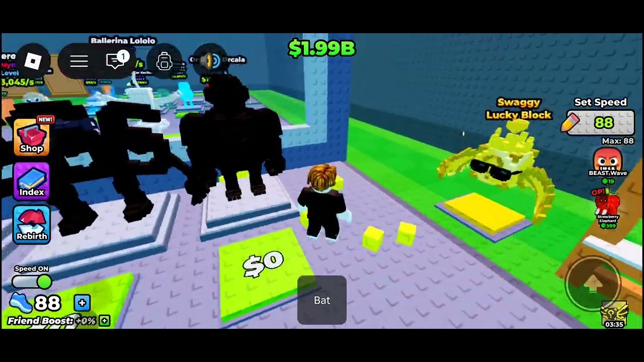 Playing roblox
