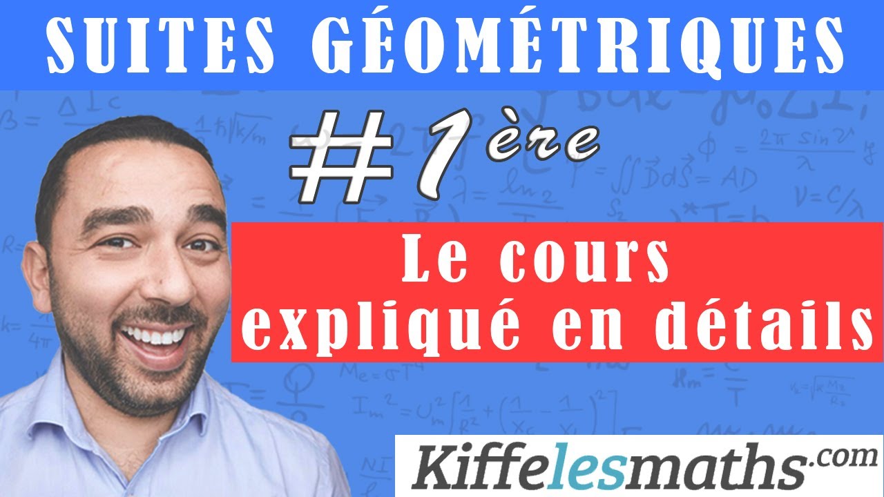 Suite géométrique. Suites géométriques. Cours expliqué en détails.