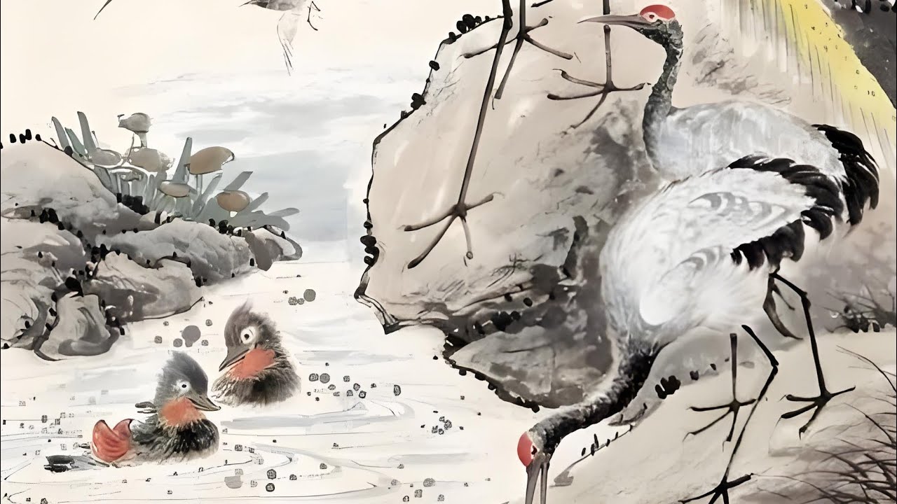 🇨🇳中国画坛名家汪慎生花鸟画作品🇨🇳