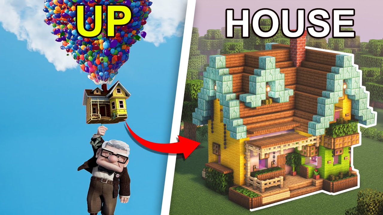 I recreated Up house in Minecraft🏡| EASY TUTORIAL