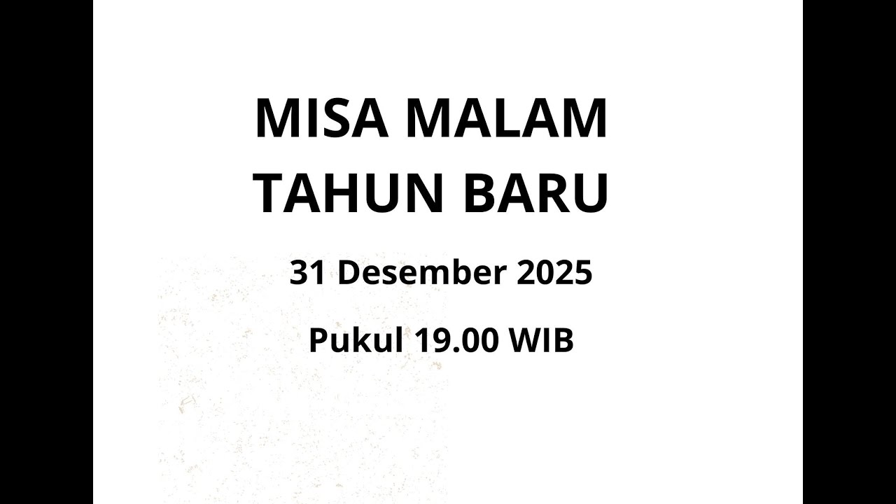 MISA MALAM TAHUN BARU