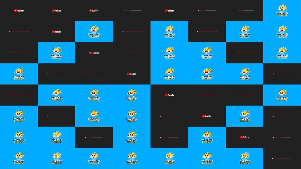 Pinkfong Baby Shark intro and Youtube TV Logo Intro Over 1 Million Times