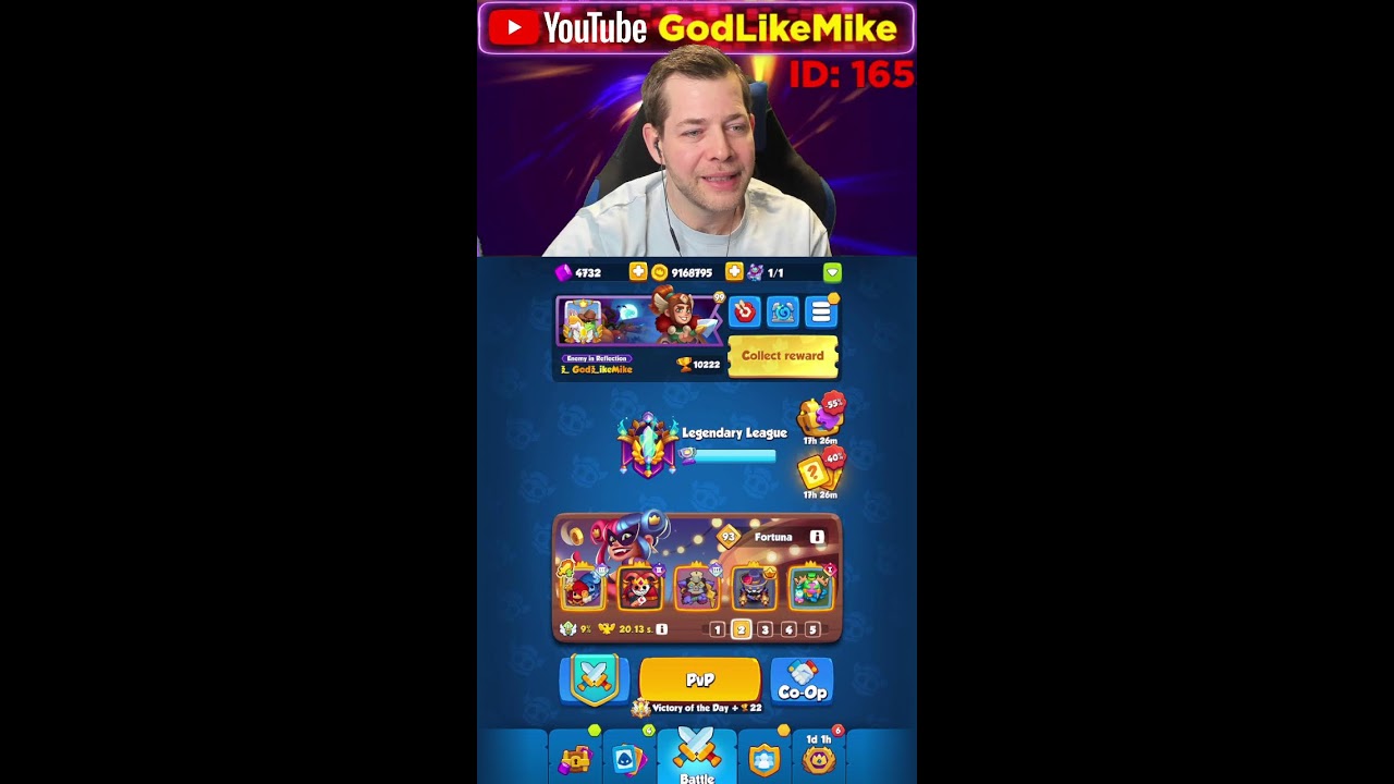 Need a new coop record? Let's play! 🏆🔥💖 #Rushroyale (Portrait)