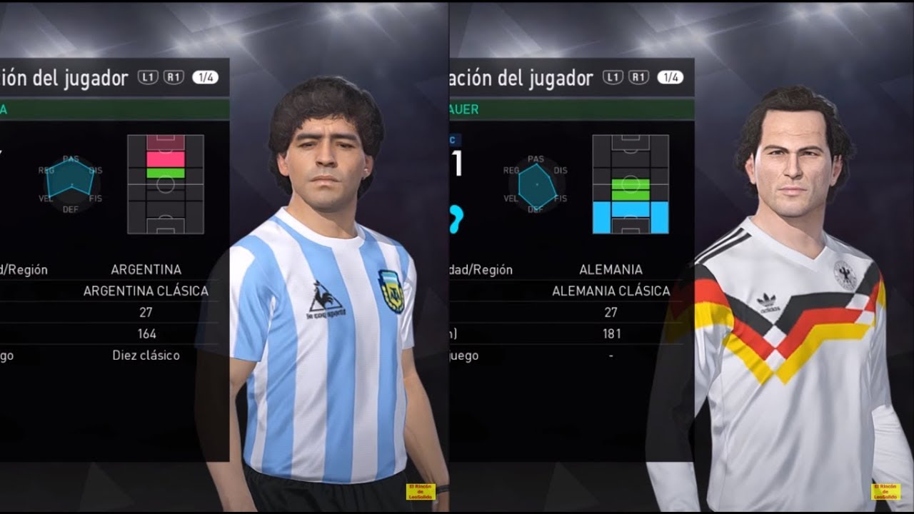 ARGENTINA CLASICA & ALEMANIA CLASICA - PES 2018 (PS4) + LINK