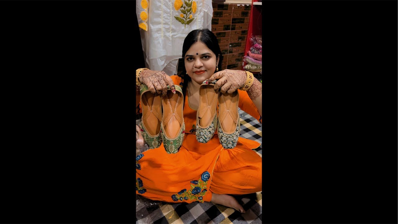 Aaj rhegi ji heavy jutti  ki jbrdst collection or prando ki alag alag verity ki live😍☎️7027967874