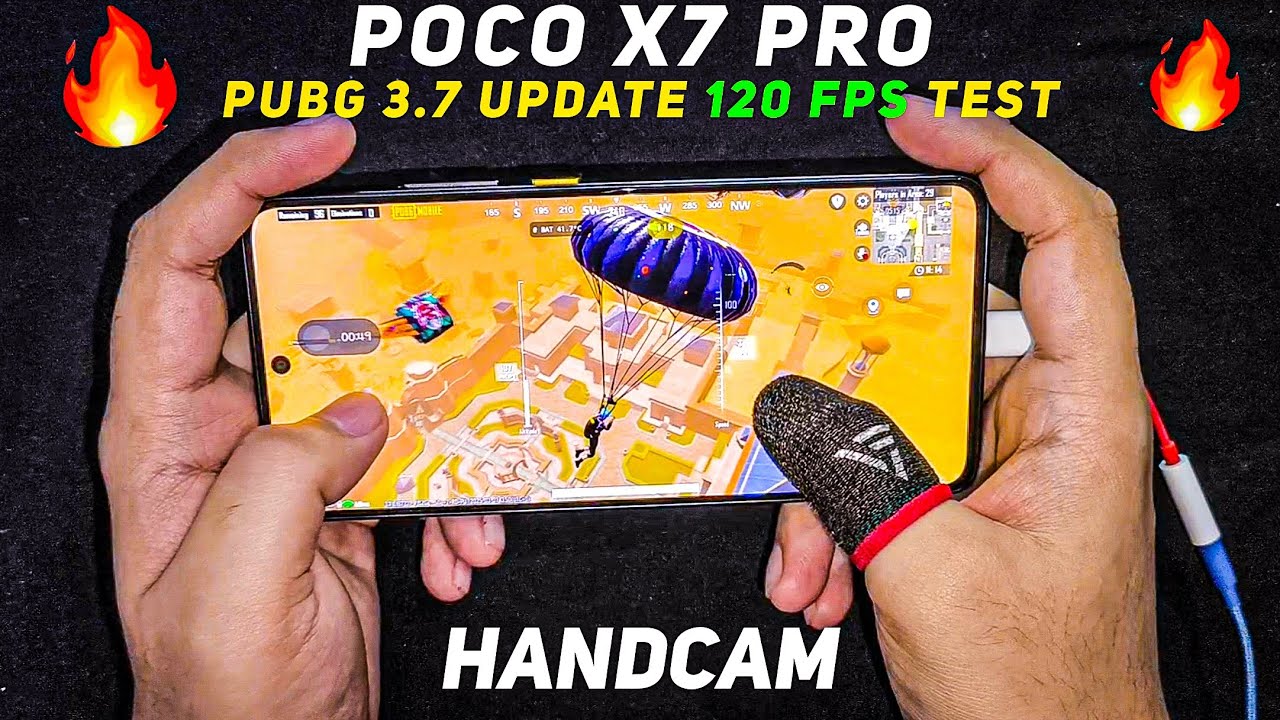 POCO X7 PRO🔥HANDCAM & PUBG 120 FPS TEST 3.7 UPDATE WITH FPS METER #pocox7pro #pocox6pro #poco