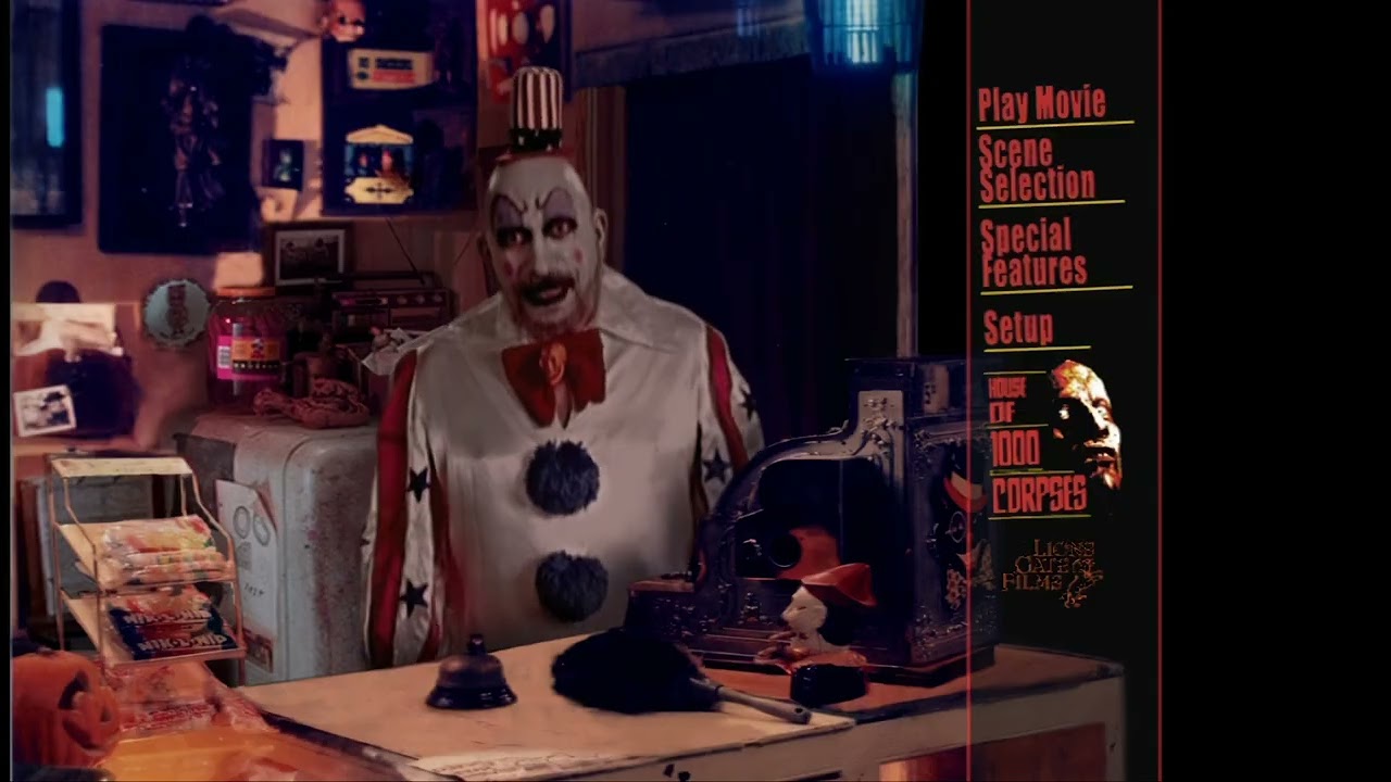 House of 1000 Corpses - DVD Main Menu HD Upscaled