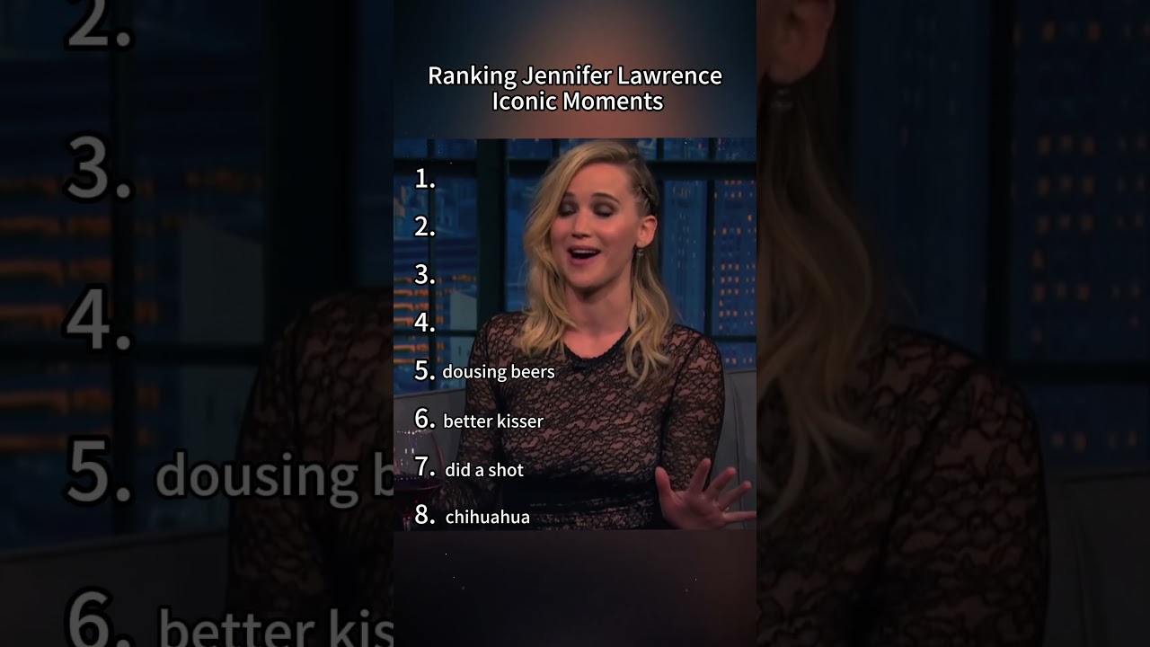Jennifer Lawrence being iconic #ranking #popculture #jenniferlawrence  ##iconic ##viral  #ustop10