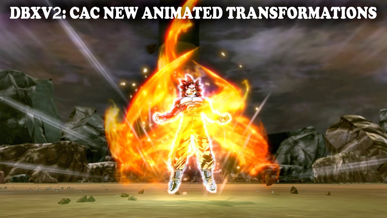 Cac More New Animated Transformations SSJ to SSJ4 Limit Break w/Custom Moveset & Attacks - DBXV2