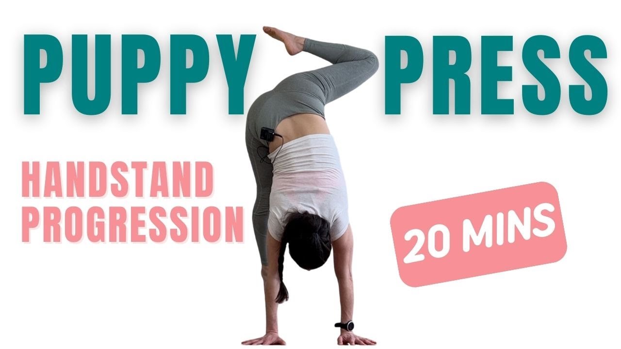 PUPPY PRESS HANDSTAND PROGRESSION - 30 Mins Follow Along with Leigha Butler