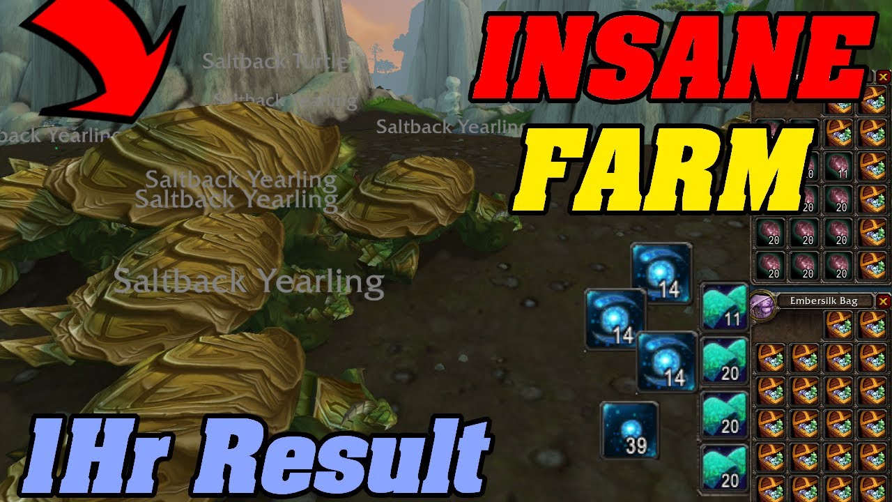 WoW Gold Farm | Windward Isle - Raw Turtle Meat, Windwool Cloth, Mote of Harmony & Potion of Luck