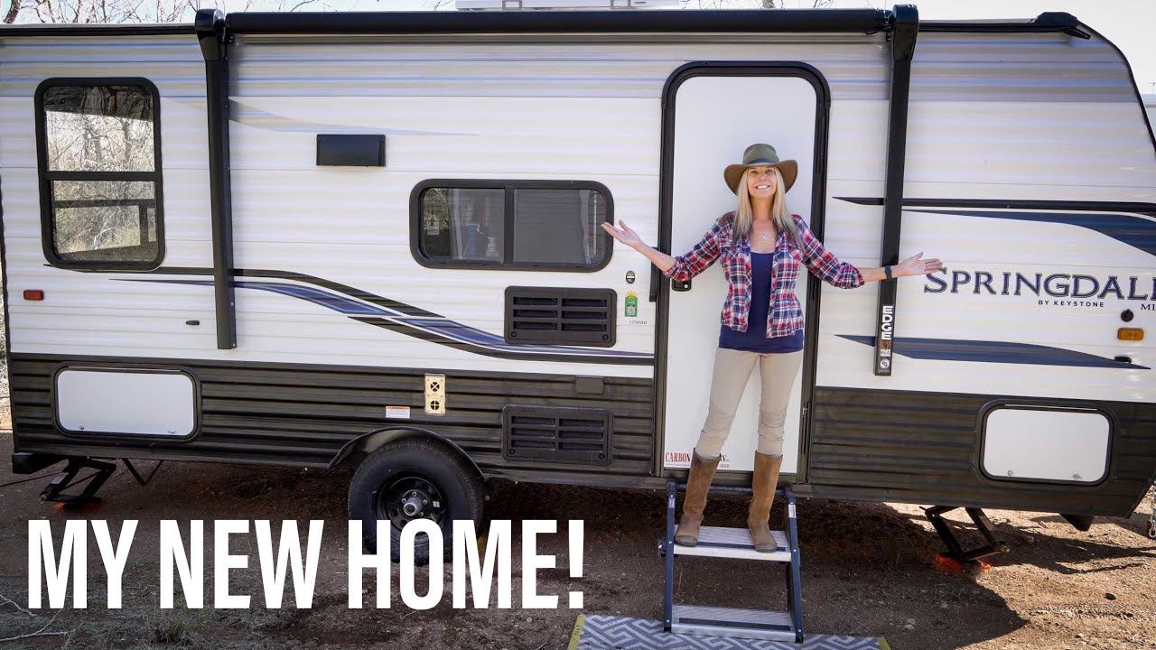 MY NEW HOME ON WHEELS! | 2022 Keystone Springdale Mini 1750RD | RV Living | Nomad