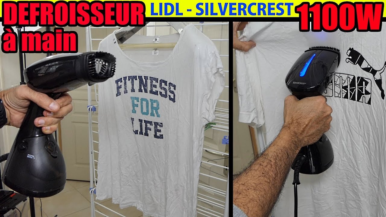 Défroisseur à main LIDL SILVERCREST 1100W Steam Brush Dampfbürste Spazzola a vapore