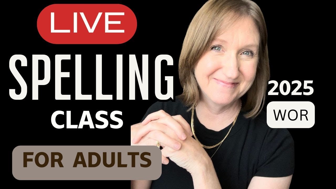 Learn to Spell FAST for Adults [LIVE] 2025 WOR | Learn Spelling with April McMurtrey | #english