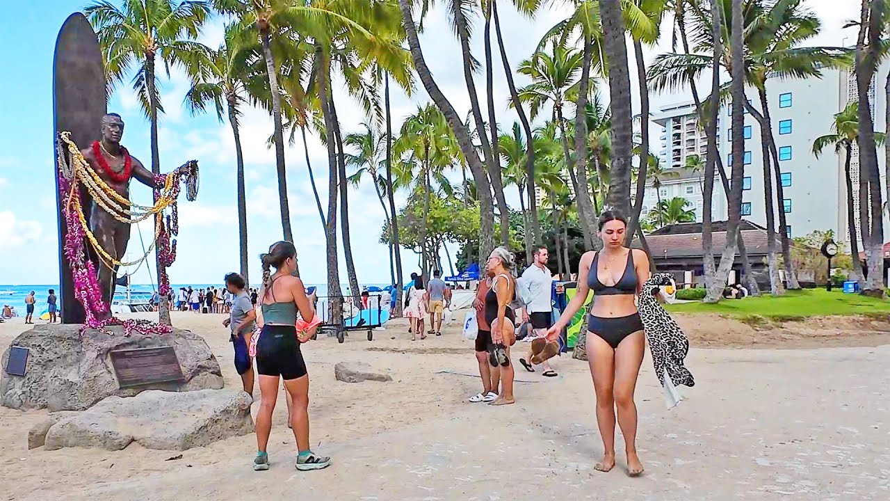 🌺 Walking to the HILTON HAWAIIAN VILLAGE Resort in Waikiki Beach, Hawaii 🌺