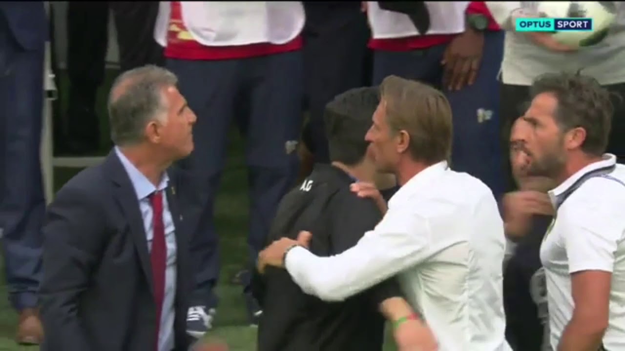 Herv&eacute; renard et Carlos queiroz l'entra&icirc;neur de iran 👌💪🤙👍