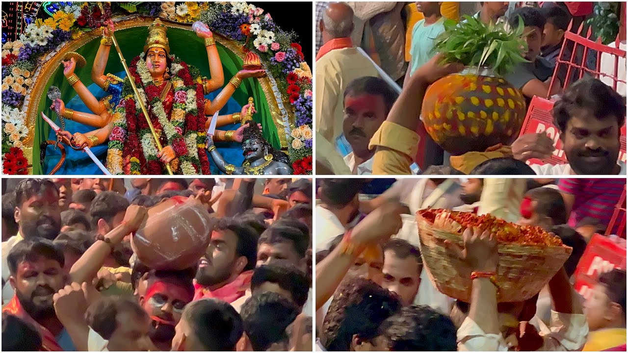 Lal Darwaza Bonalu 2024 | Bali Gampa At Lal Darwaza Mahankali temple | Old City Bonalu 2024