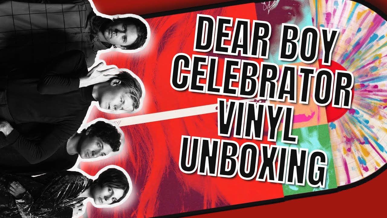 Распаковка виниловой пластинки Dear Boy Celebrator Confetti Splatter с дополнительными материалам...