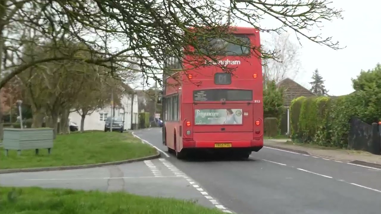 KonectBuses Scania N94UD OmniDekka 813 YN55PZU Route D1 at Steeple