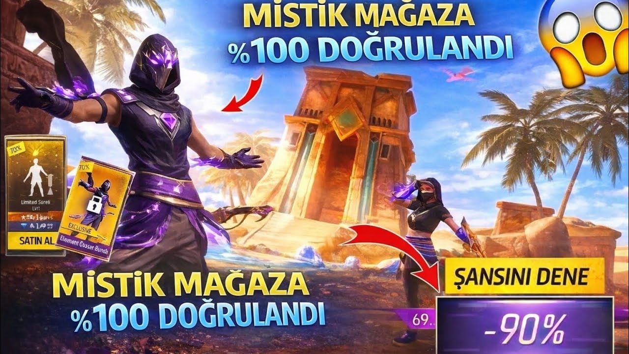 YENİ RAMAZAN MİSTİK MAĞAZA 50 SEZON BR ÖDÜLLERİ YENİ ŞANS VE SOLMUŞ ÇARKLAR VE FAZLASI #freefire 