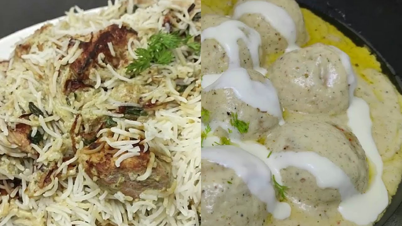 Chicken Malai Tikka Biryani With Chicken Malai Kofta Gravy