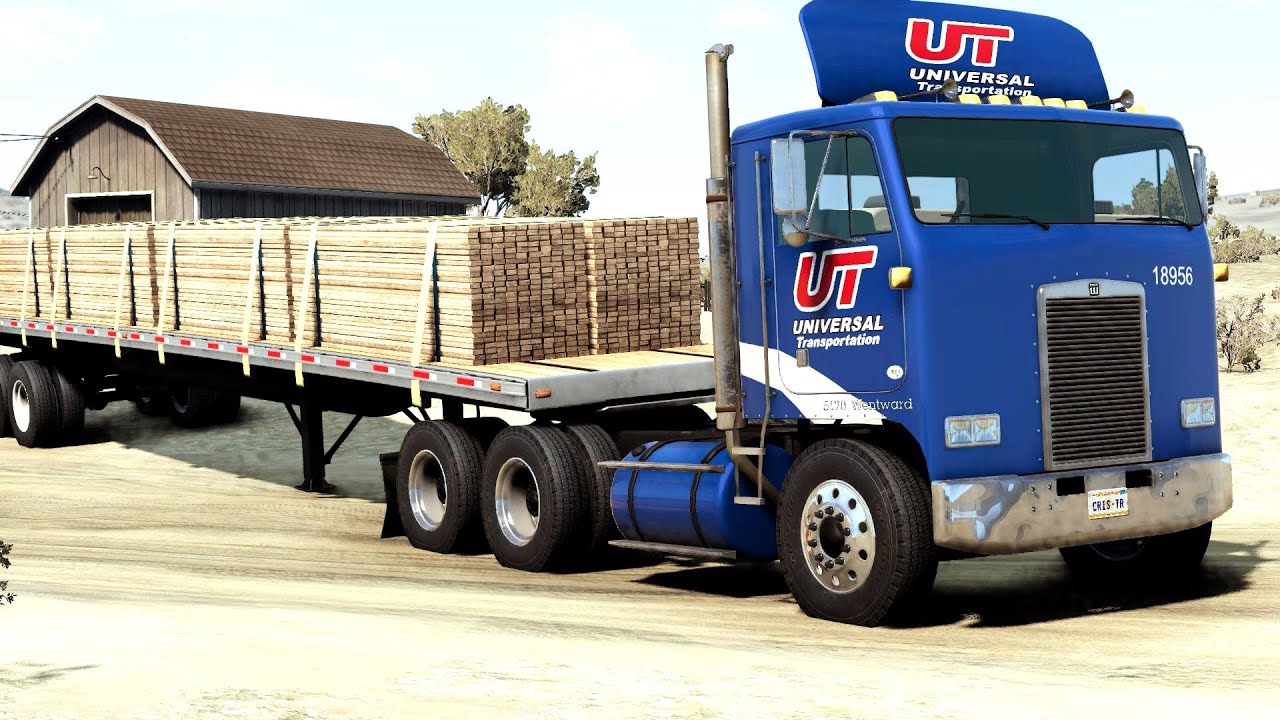 BeamNG Drive - Wentward 5170 Cabover Truck in Johnson Valley