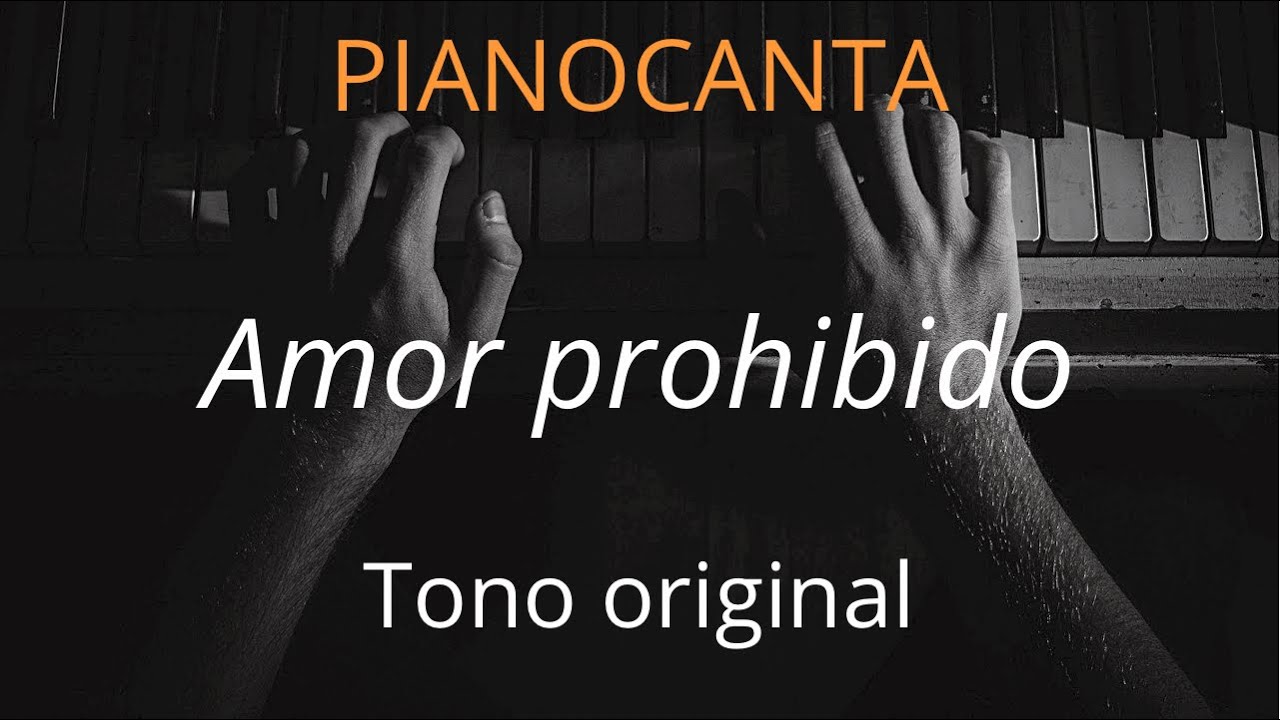 Amor prohibido - Selena (Tono Original) Canta con piano