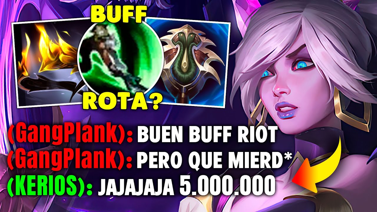 😈¡RIOT *SUPER BUFFA* a RIVEN y el MAIN GANGPLANK 800.000 MAESTRIA dice QUE ES INJUSTO y SIN SENTIDO!