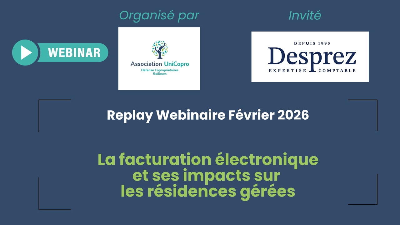 Facturation électronique en résidence gérée : notre webinaire