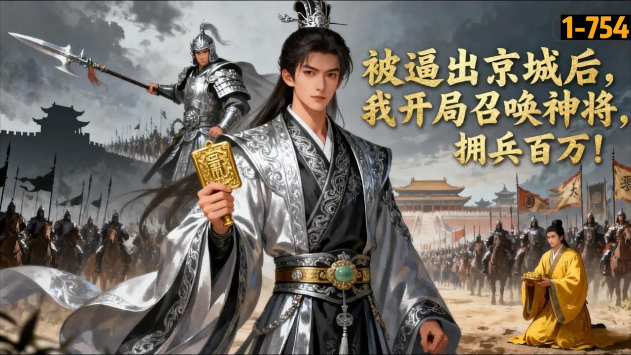 一口气看完《被逼出京城后，我开局召唤神将，拥兵百万！》1-754 穿越大炎三皇子，开局被奸人陷害发配苦寒秦州！好在萧景觉醒金手指，开局召唤霍去病和一万大汉铁骑！掌控秦州，连灭上百个蛮族部落，拥兵百万！