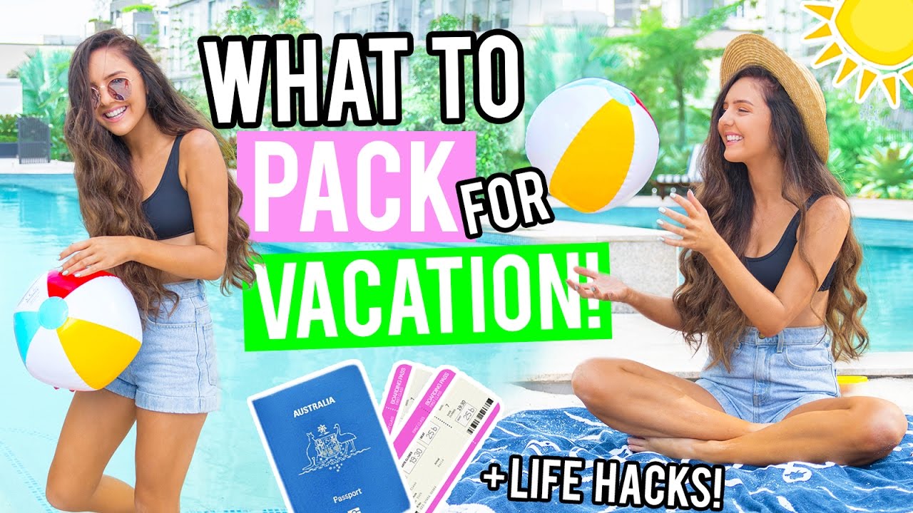 What To Pack For Vacation 2017! Travel Hacks + Holiday Essentials! What's in my Carry On Bag!