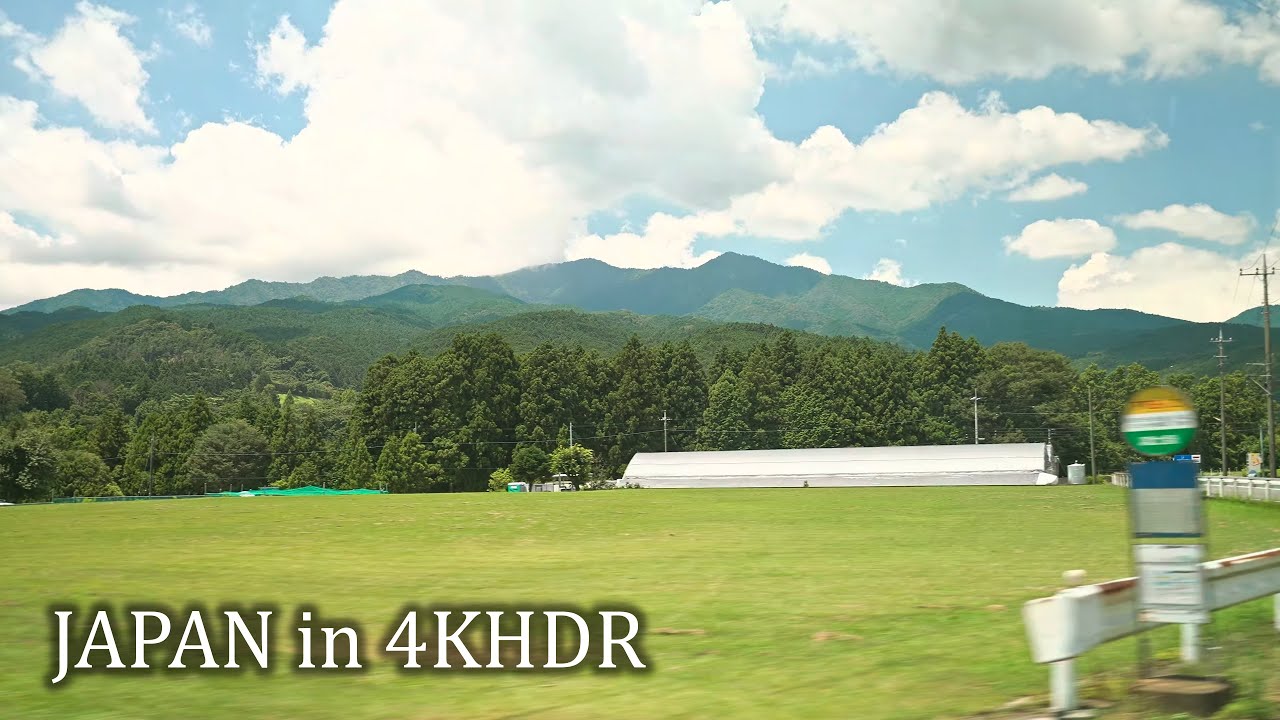Автобус на гору Фудзи - от станции Мисима до 5й станции Фудзиномия・4K HDR