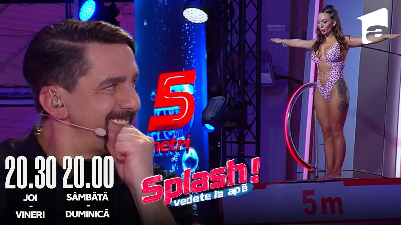 Larisa Florea a început să PLÂNGĂ, fiind nemulțumită de săritura de la 5 metri la Splash!🙈