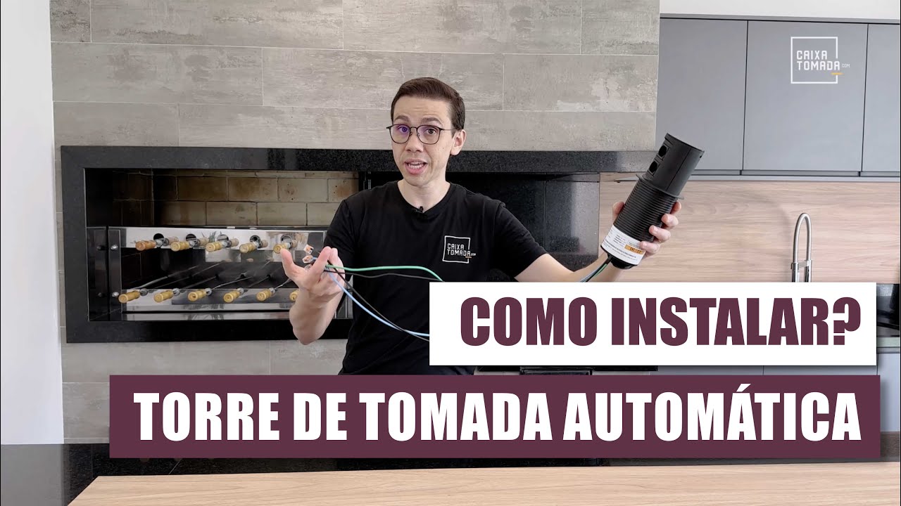 Instalação Torre de Tomada Automática com Indução 15W
