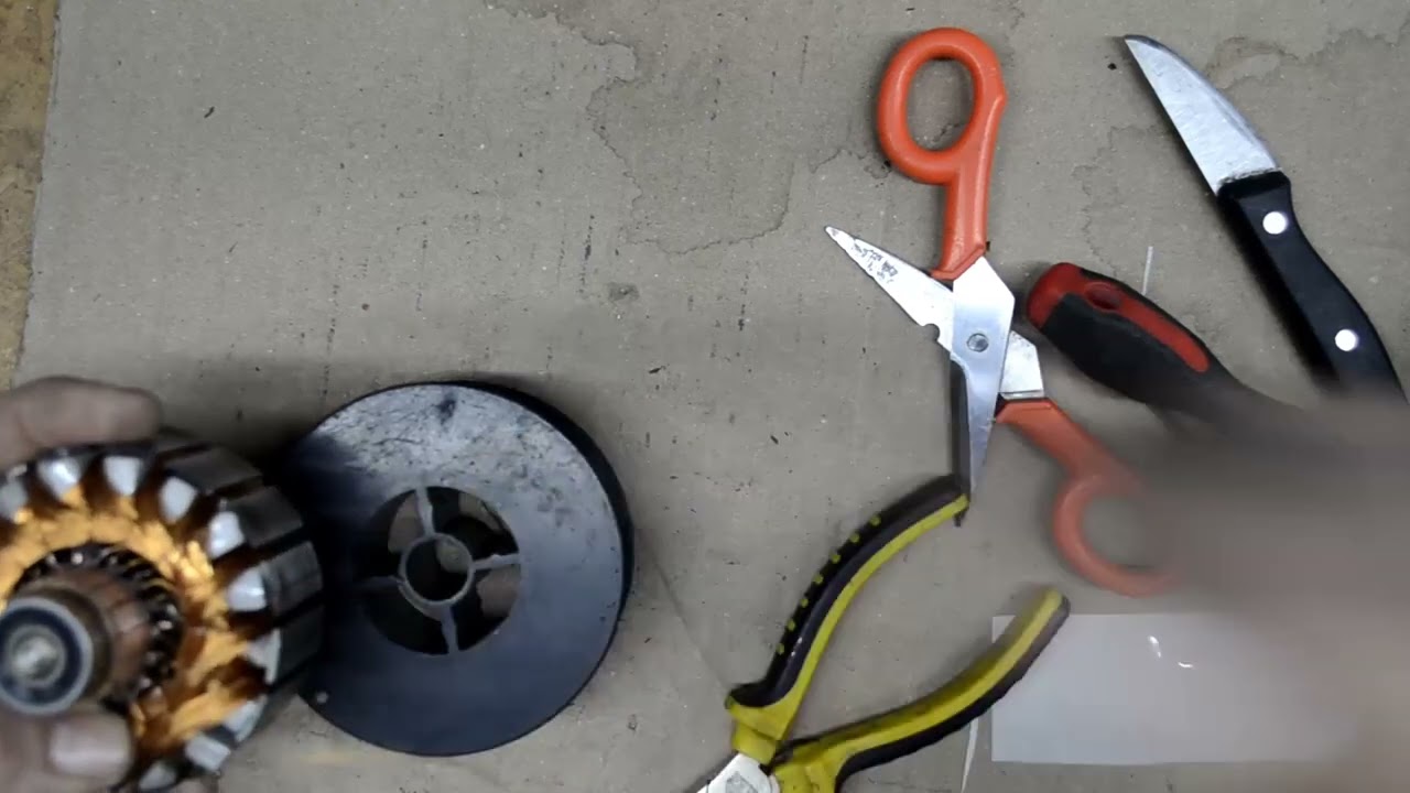 te enseño a embobinar un motor dc de 24v quemado, paso a paso