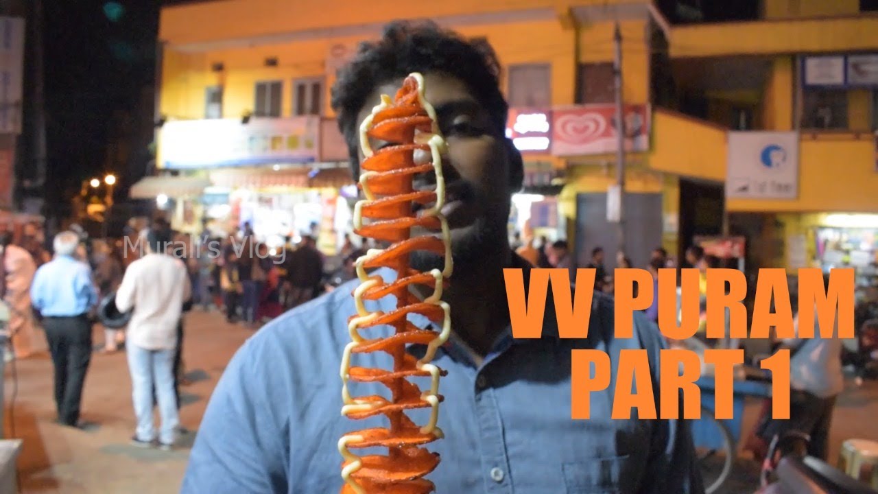VV Puram Veg Street Food | Bangalore Street Food | Congress Bun | Corn | Murali's Vlog | Part-1